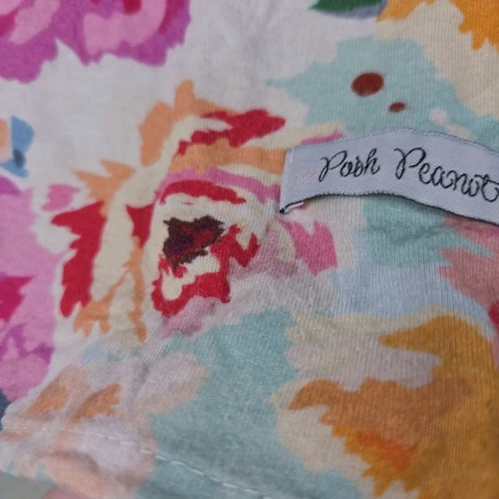 Posh Peanut Bamboo Swaddle Blanket Floral Pink Blue‎ Baby Blanket